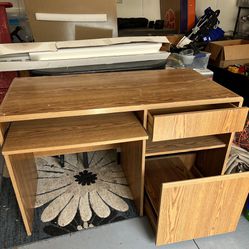 Computer Desk With 2 Drawers And Slide Out Keyboard 