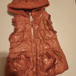 Little Lass Girl Vest Jacket Size 4T