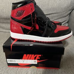 Ds Jordan Retro 1 Patent Bred Size 8