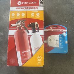 First Alert Fire Extinguisher Set And Carbon Monoxide Alarm