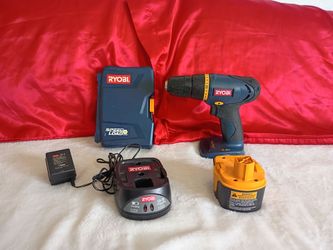 Ryobi 9.6V Cordless Drill with Charger and Case set