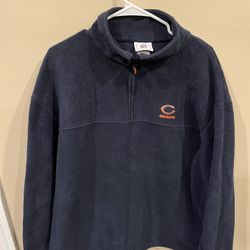 Chicago Bears Pullover Fleece Sweater Jacket Size XL  