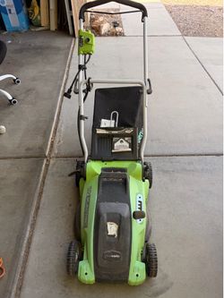 Greenworks electric lawnmower
