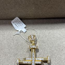 Gold Cross Pendant 