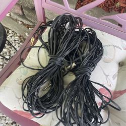 55 Feet Of Speaker Wire (2) 1/4 To Banana Clips 