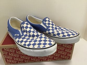 Vans slip on tennis shoes size 10 1/2 men’s and 12 women’s off the wall in the box