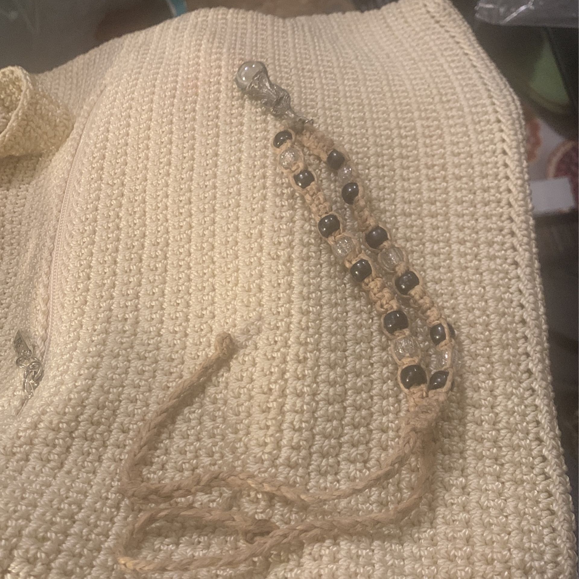 Necklace ( Jute Beads Wizard Onthe End With Crystal Ball