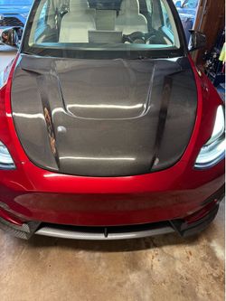 Carbon fiber model Y hood