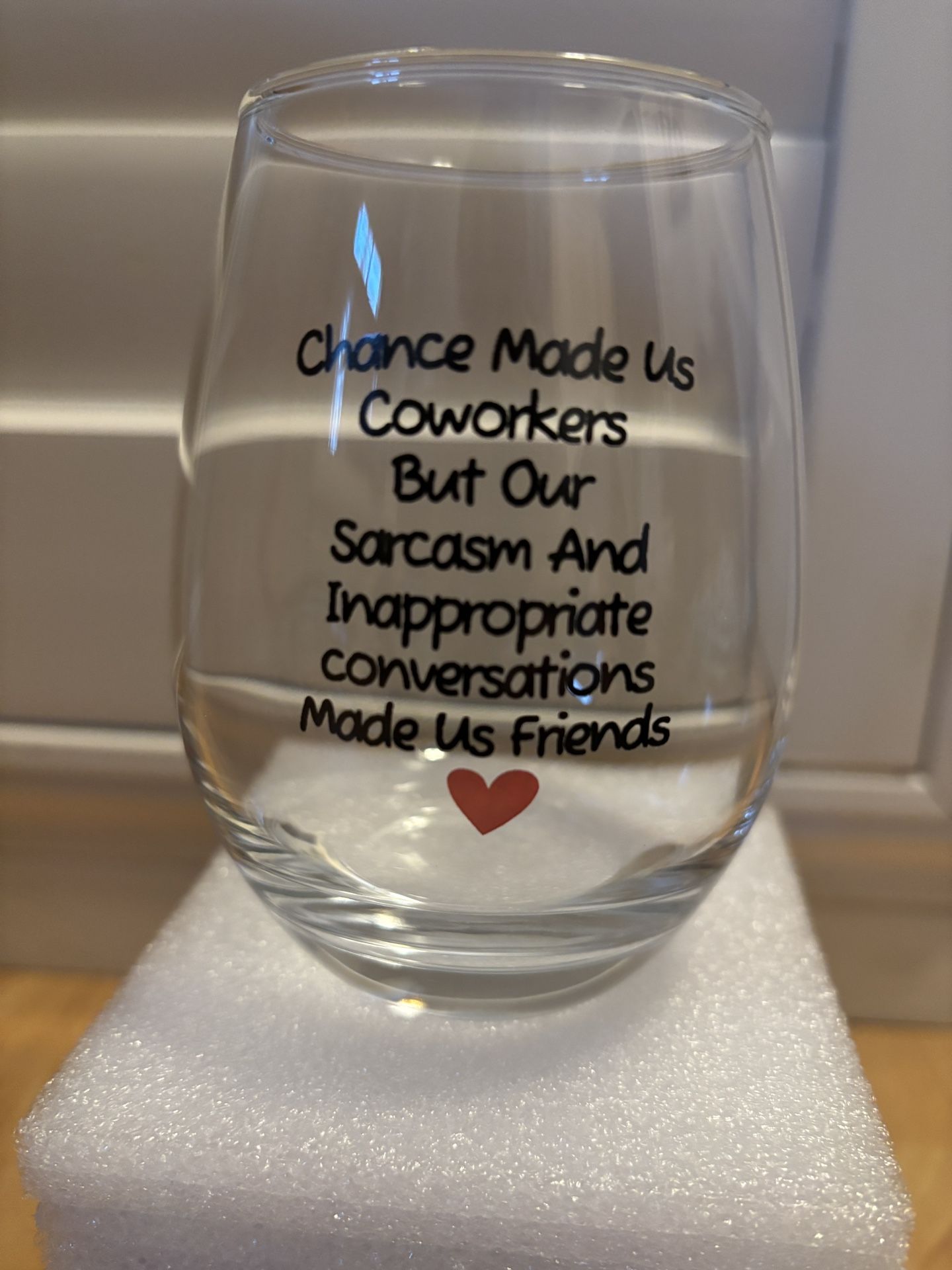 New in box - Coworker Friendship Wine Glass