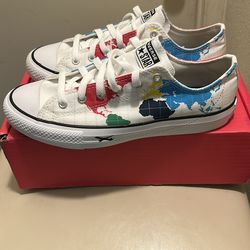Converse World Map All Star Low Size 6 Youth New w/ Box