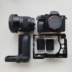 Sony A7iii body w/lens and accessories