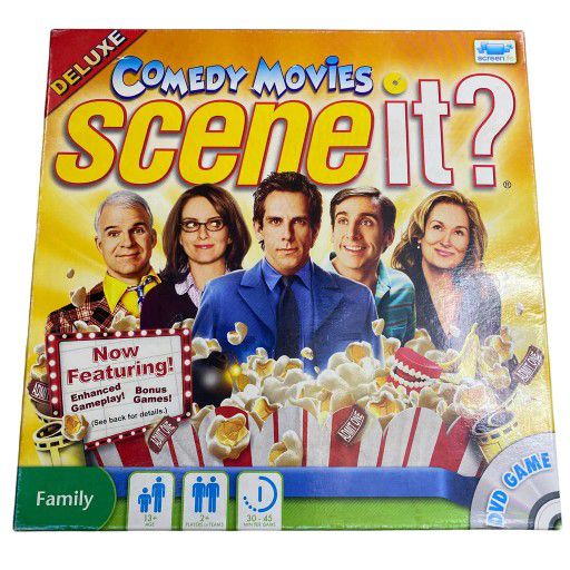 SCENE IT? Comedy Movies Deluxe Edition Screen Life Board Game 2010

