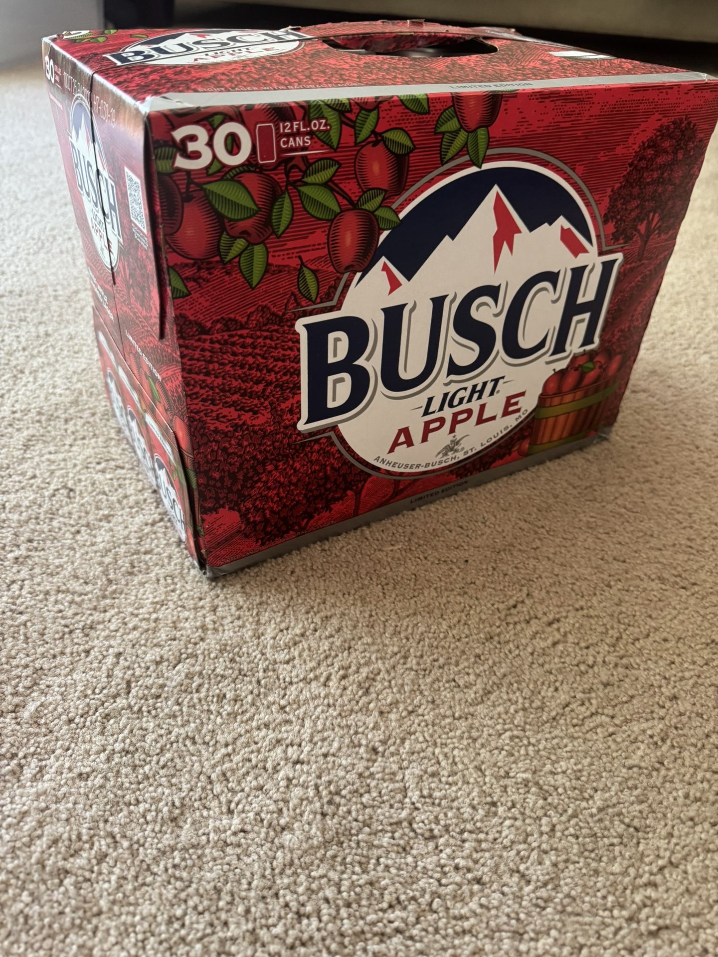 Empty Busch Light Apple Box 😉