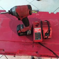 Milwaukee Impact With Battery And Charger