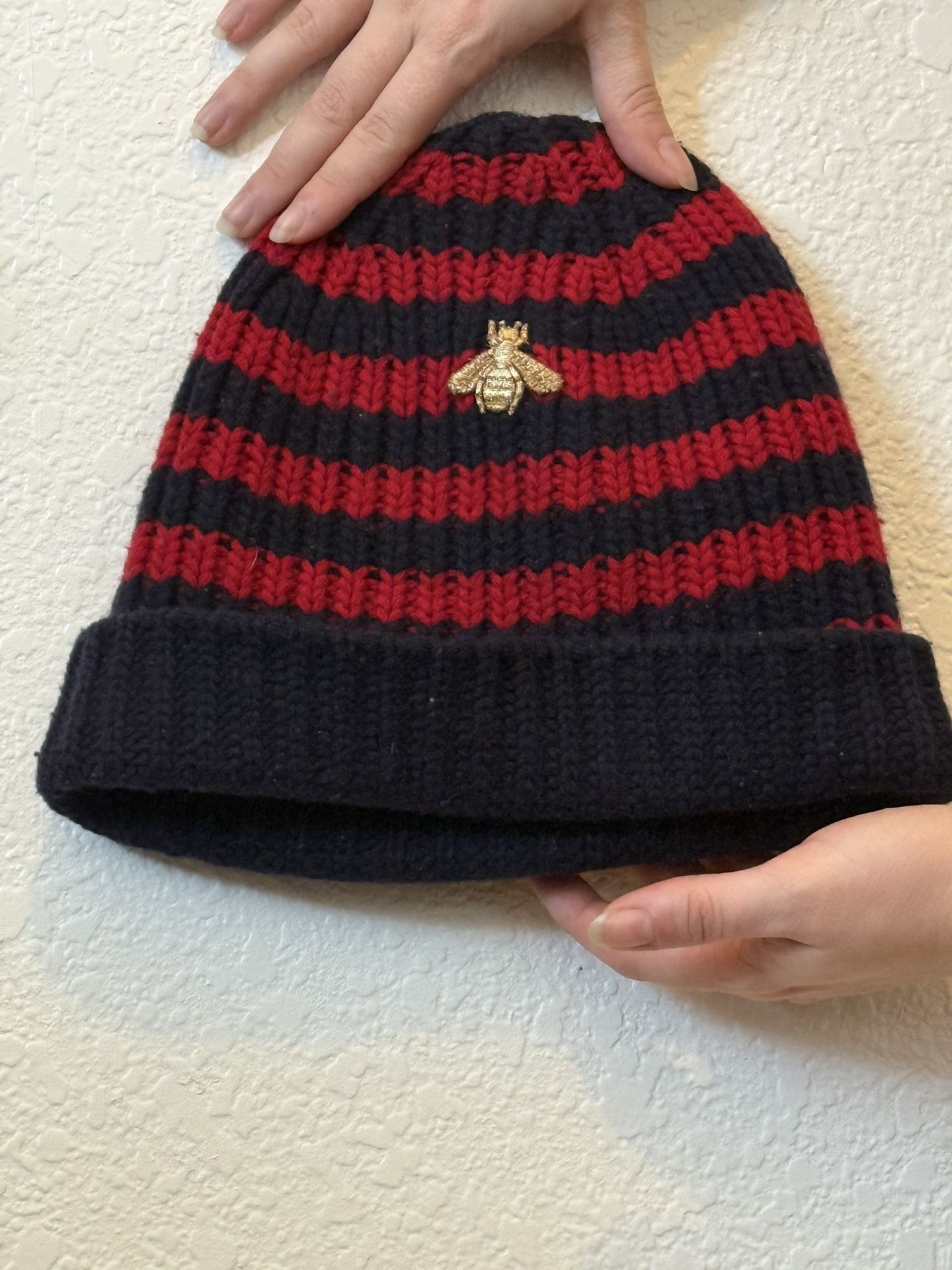Gucci Knitted Hat Bee Emblem