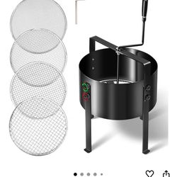 Upgraded Rotary Soil Sifter Including Compost Sieve