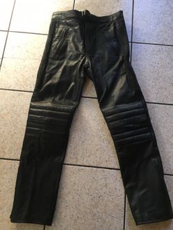 Motorcycle leather pants size 34