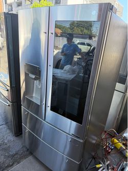 LG instaview refrigerator doors in door four doors