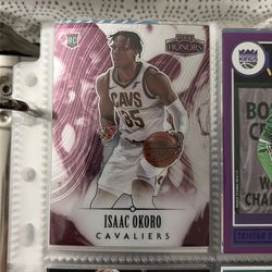 2020-21 Panini Chronicles Honors Base #599 Isaac Okoro RC Cleveland Cavaliers