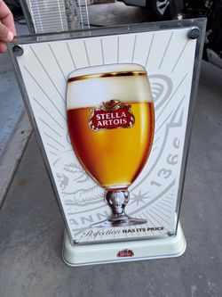 Stella Artois Bar Sign w/ Stand