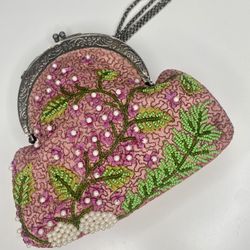 Vintage Flapper Inspired Hand beaded Purse