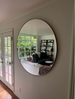 CB2 Round Infinity Wall Mirror 48”