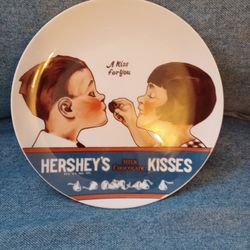Vintage Collectable "A Kiss For You ". Plate. Herseys Kisses.