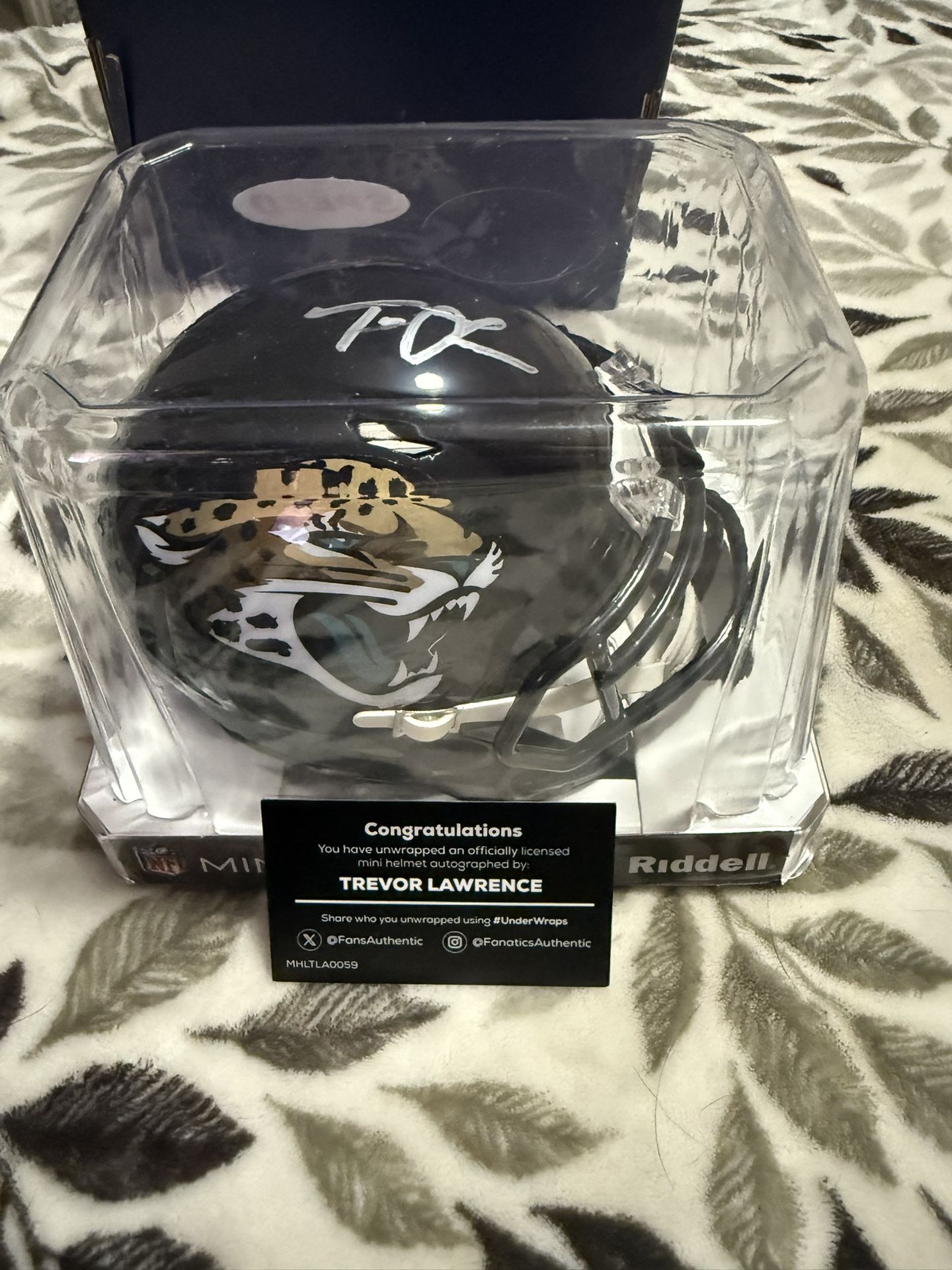 Trevor Lawrence Autographed Mini Helmet