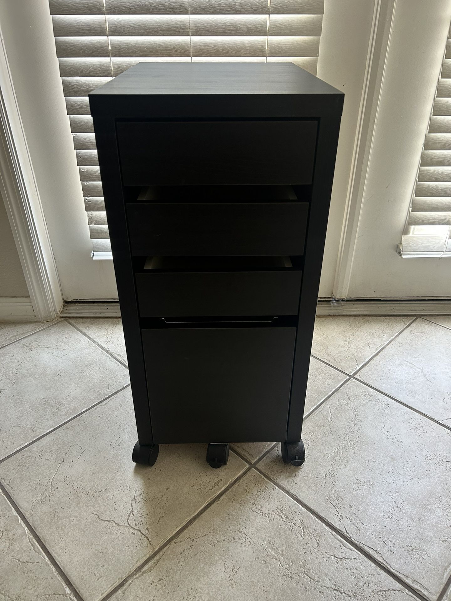 Second Black Vertical Drawer Filing Cabinet