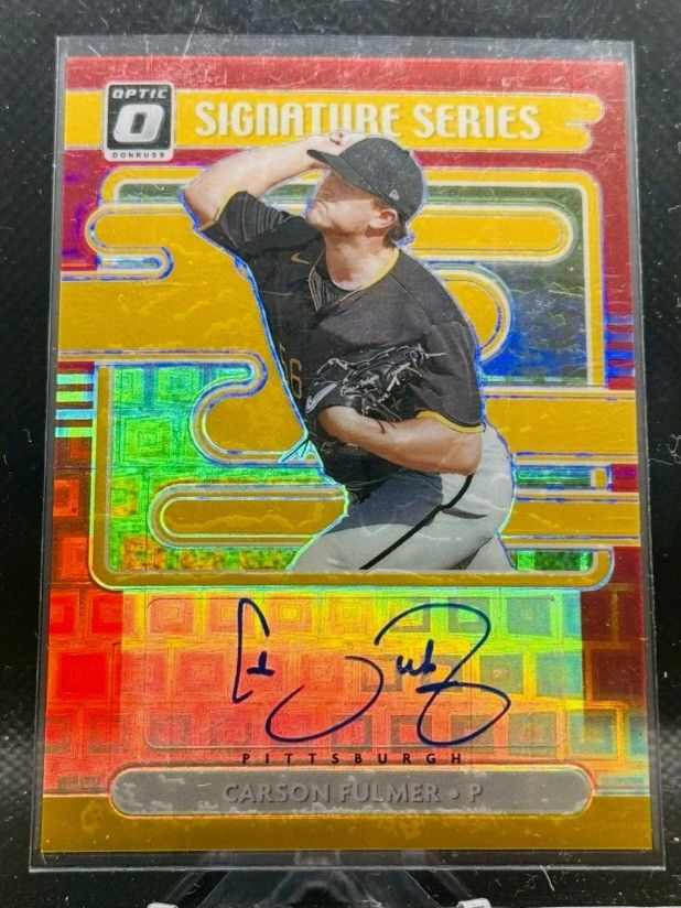 Super Nice 2021 Donruss Optic Carson Fulmer Auto #2/15 Card