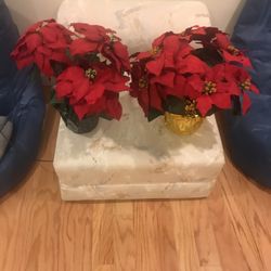 Artificial Poinsettia Plants