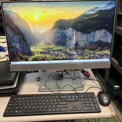 HP EliteOne 800 G4 All-in-One desktop Intel Core i5-8500 @ 3.00 16 GB RAM  240GB SSD  Win11 Pro, WiFi, webcam and speaker integrated.