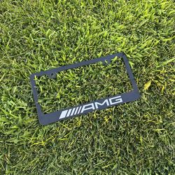 AMG Black License Plate Frame