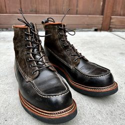 Red Wing Shoes x Todd Snyder 4325 6" Moc Boots 11.5 D Charcoal R&T Irish Setter