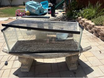 fish tank with light and filter