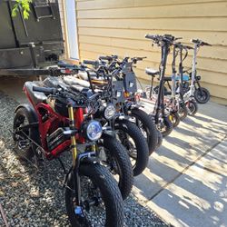 Brand New Electric Bikes & Electric Scooters, 40Mph Electric Bikes, 47Mph Electric Scooters, Mini Bikes, Electric Bikes, Electric Scooters  🔥🔥🔥