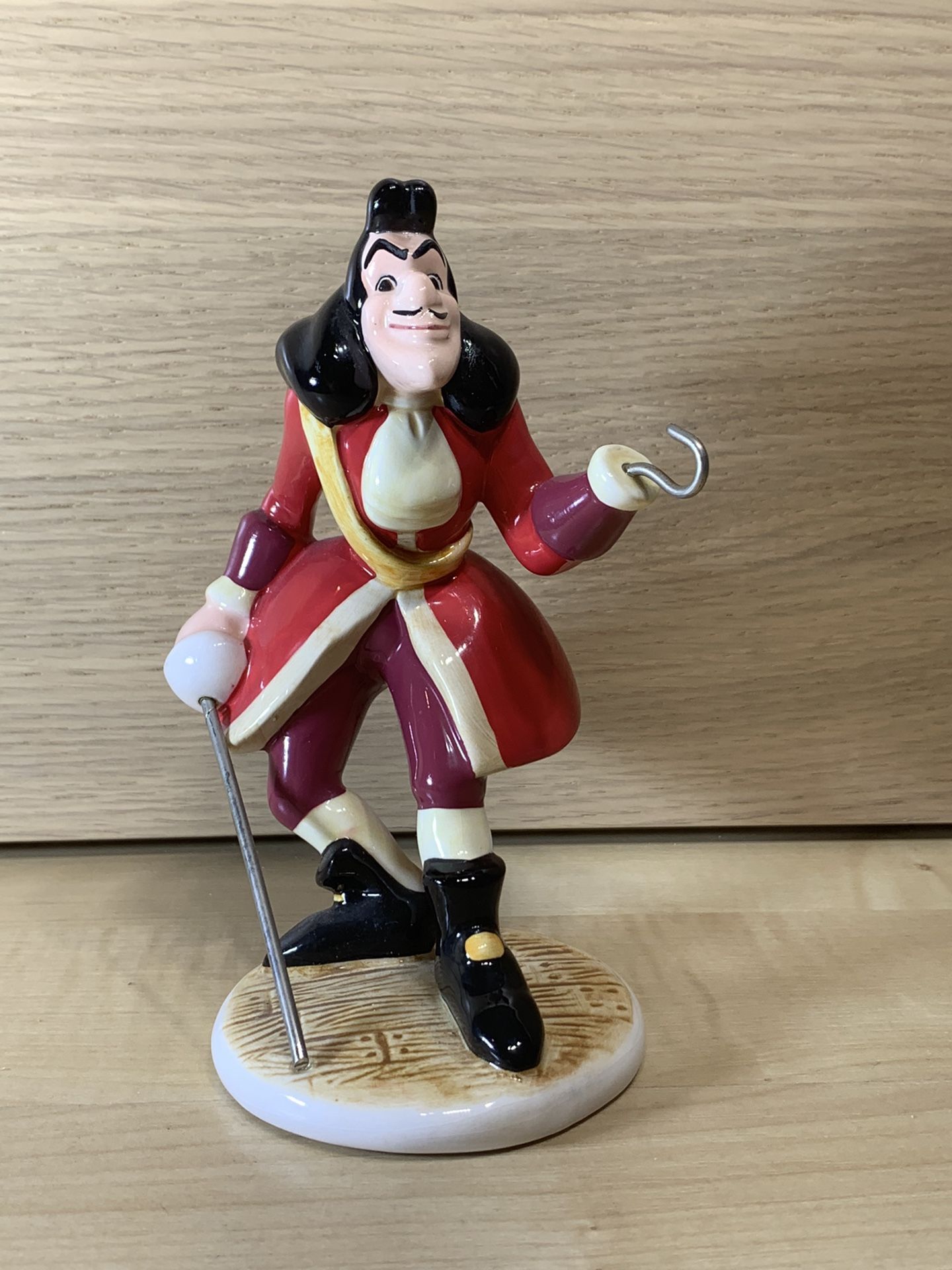 Disney Porcelain Captain Hook Figurine