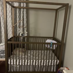 Luxurious Stylish Baby Crib Copper Toned for Sale in Laurel MD OfferUp