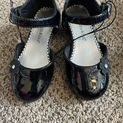 Brand New Girls Black Dress Shoes