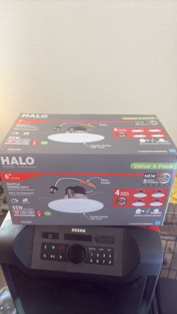Halo 5” / 6” adjustable LED Recessed Light Trim Retrofit with Baffle Trim