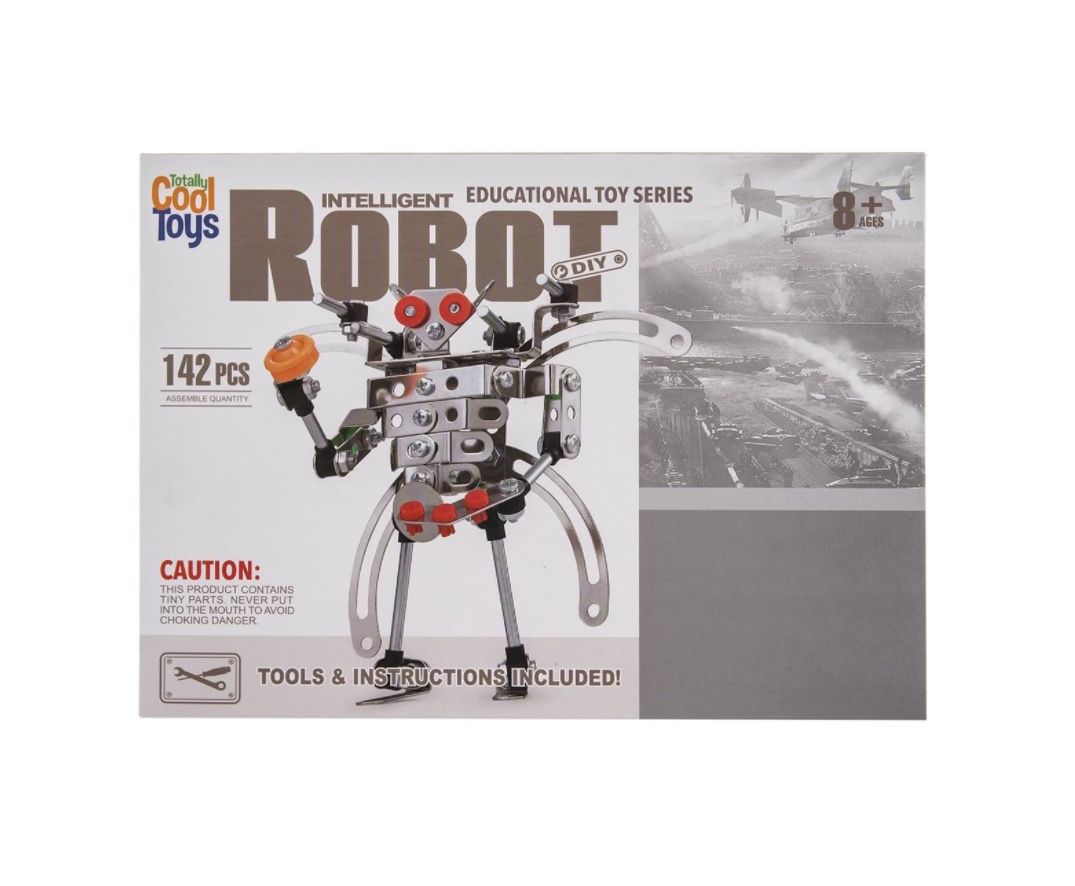 Totally Cool Toys Educational Toy Series Intelligent Robot DIY Kit (142 Pieces)