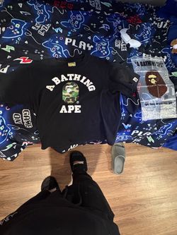 A Bathing Ape BAPE College Tee Black