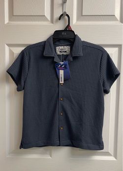 Brand new Boys dark grey casual fit shirt size S
