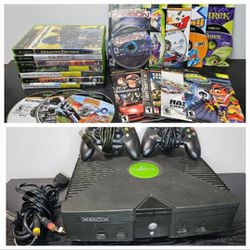 Microsoft Original Xbox Console with 15 Xbox Games
