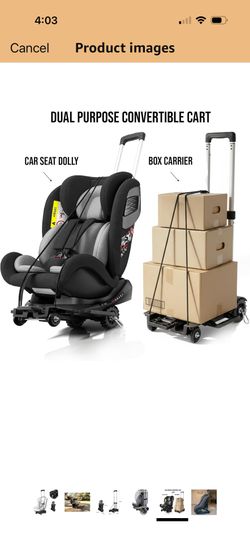 New car seat dolly for airport (Ann & Jones)