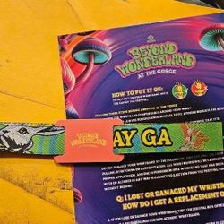 Beyond Wonderland At The Gorge GA 2 Day Wristband