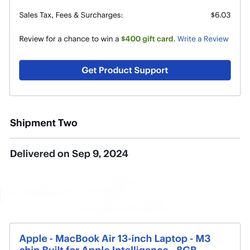  2024 MacBook 13” + Magic Mouse (Brand New, AppleCare+ Included)