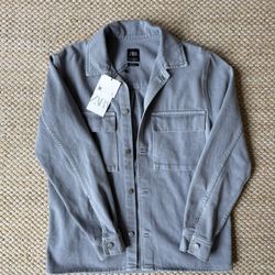 Zara Men Denim Jacket Relaxed Fit (New With Tags)
