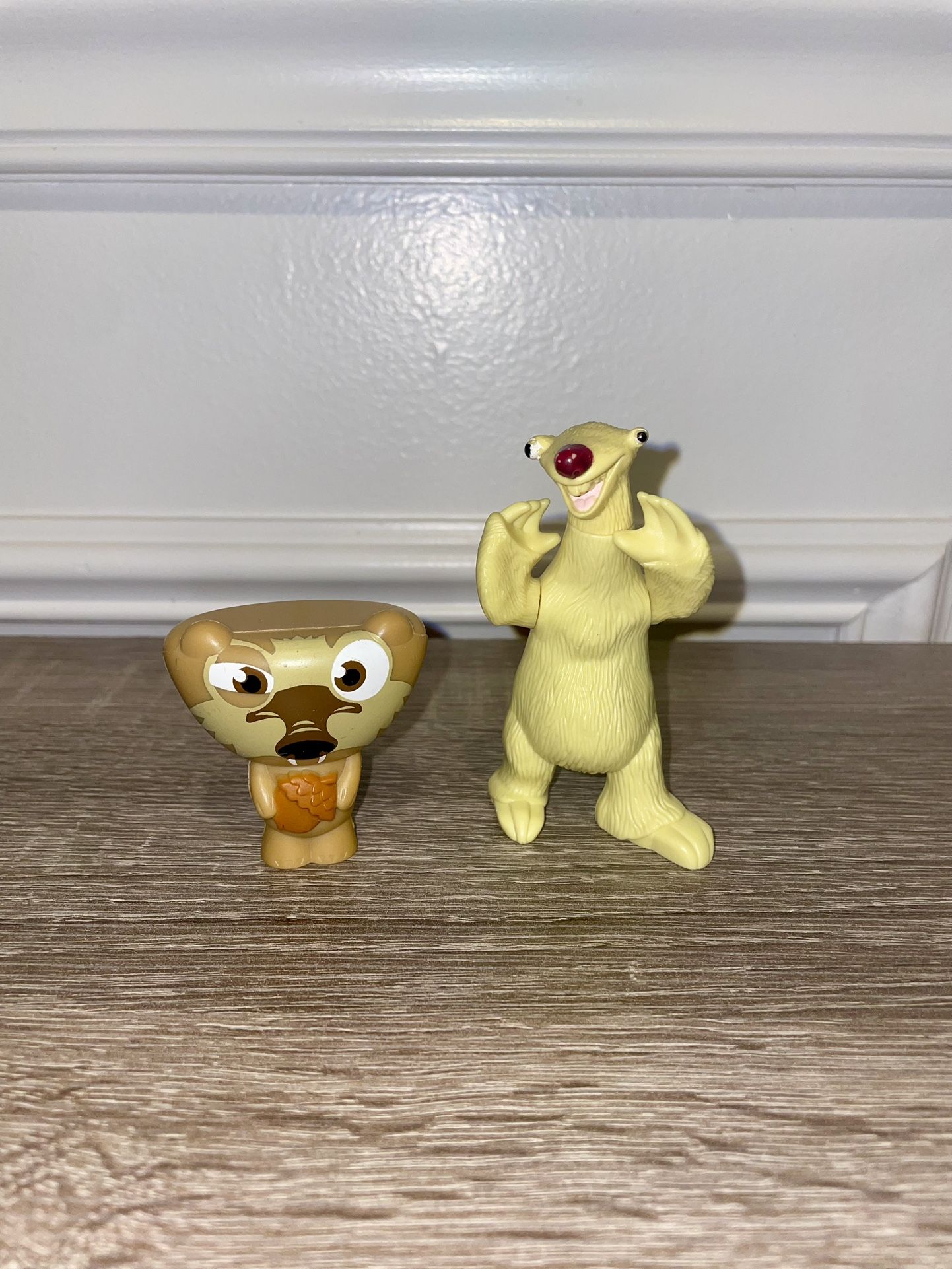 MCDONALD'S ICE AGE Lot 2 Figures 2012- SCRAT 2”- 2009 SID 3” No Sound