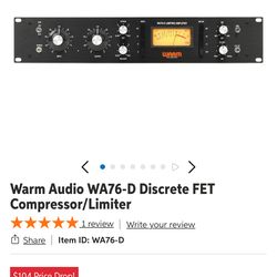 Warm Audio 1176 Style D - compressor